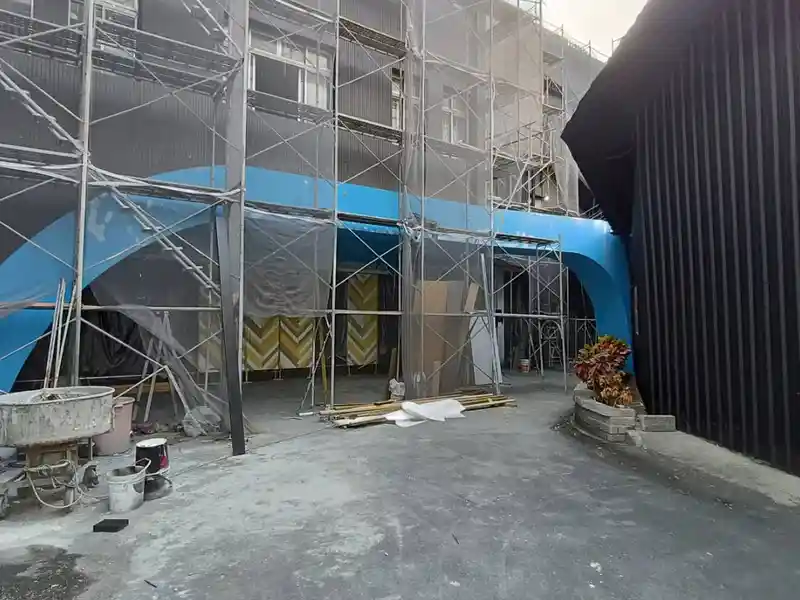 公司造型形象牆搭建 | 外牆翻新